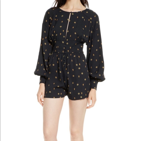 Free People Pants - NWT $128 Free People Sz L Keyhole Romper